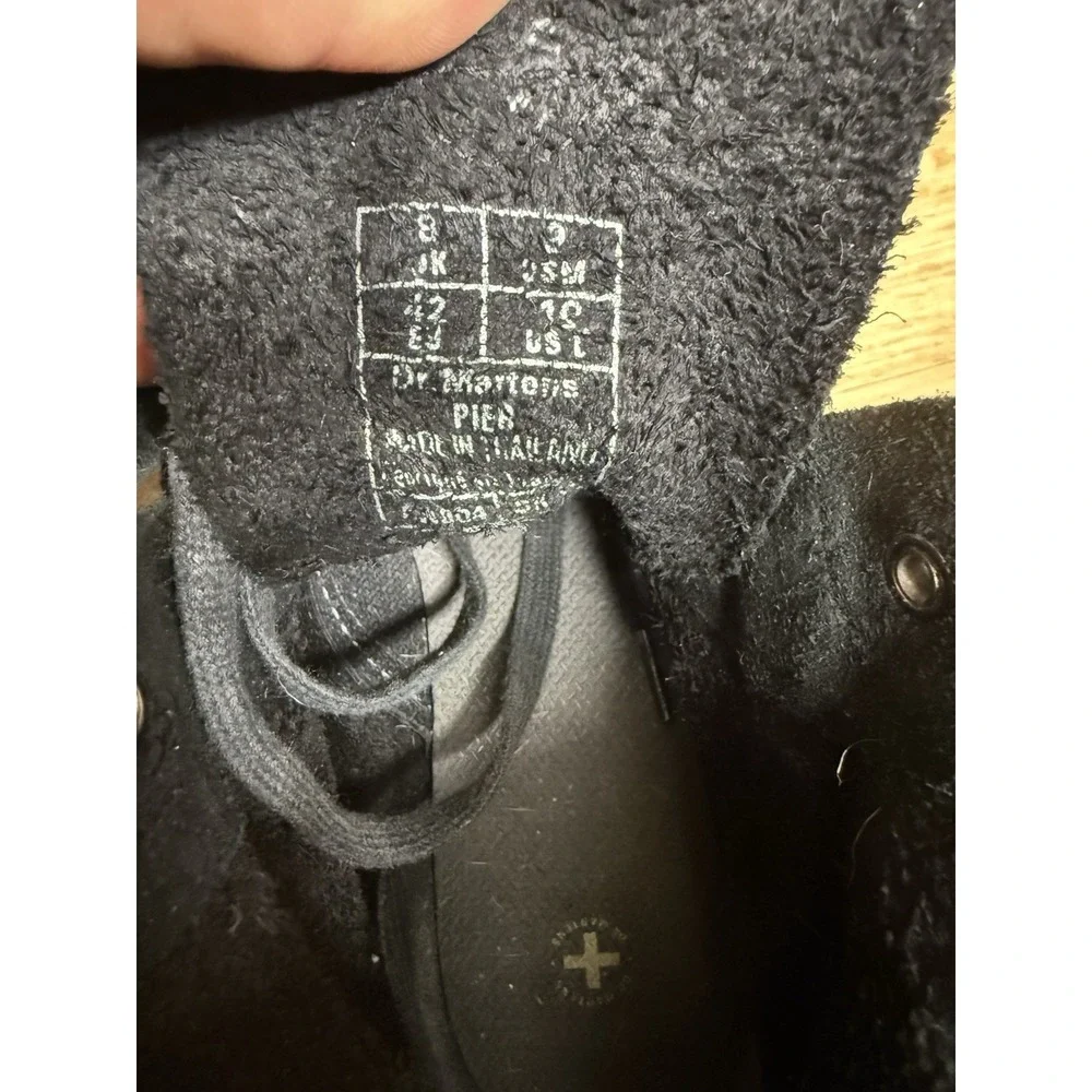 MENS‎ DR. MARTENS PIER BLACK LEATHER HIGHTOP BOOTS SIZE US 9 EU 42 Women's 10